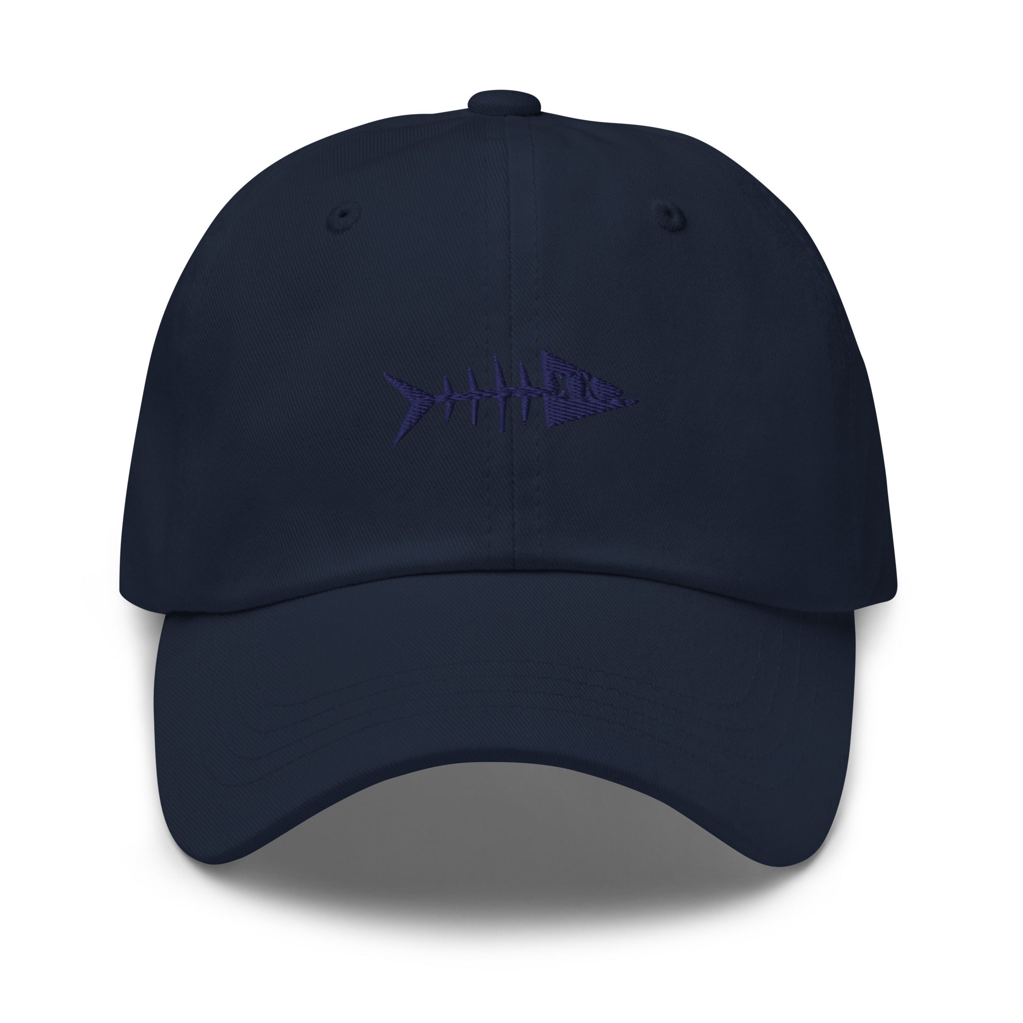 Clishirt© Embroidered Navy Fish Dad hat