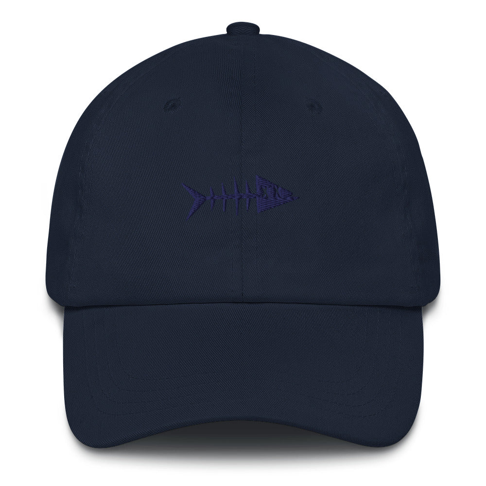 Clishirt© Embroidered Navy Fish Dad hat