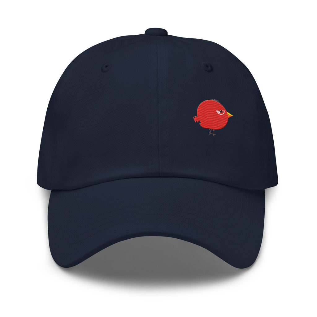 Clishirt© Multi-Color Embroidered Stone Bird Illustration Dad hat