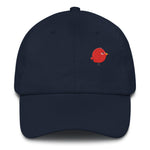 Clishirt© Multi-Color Embroidered Stone Bird Illustration Dad hat