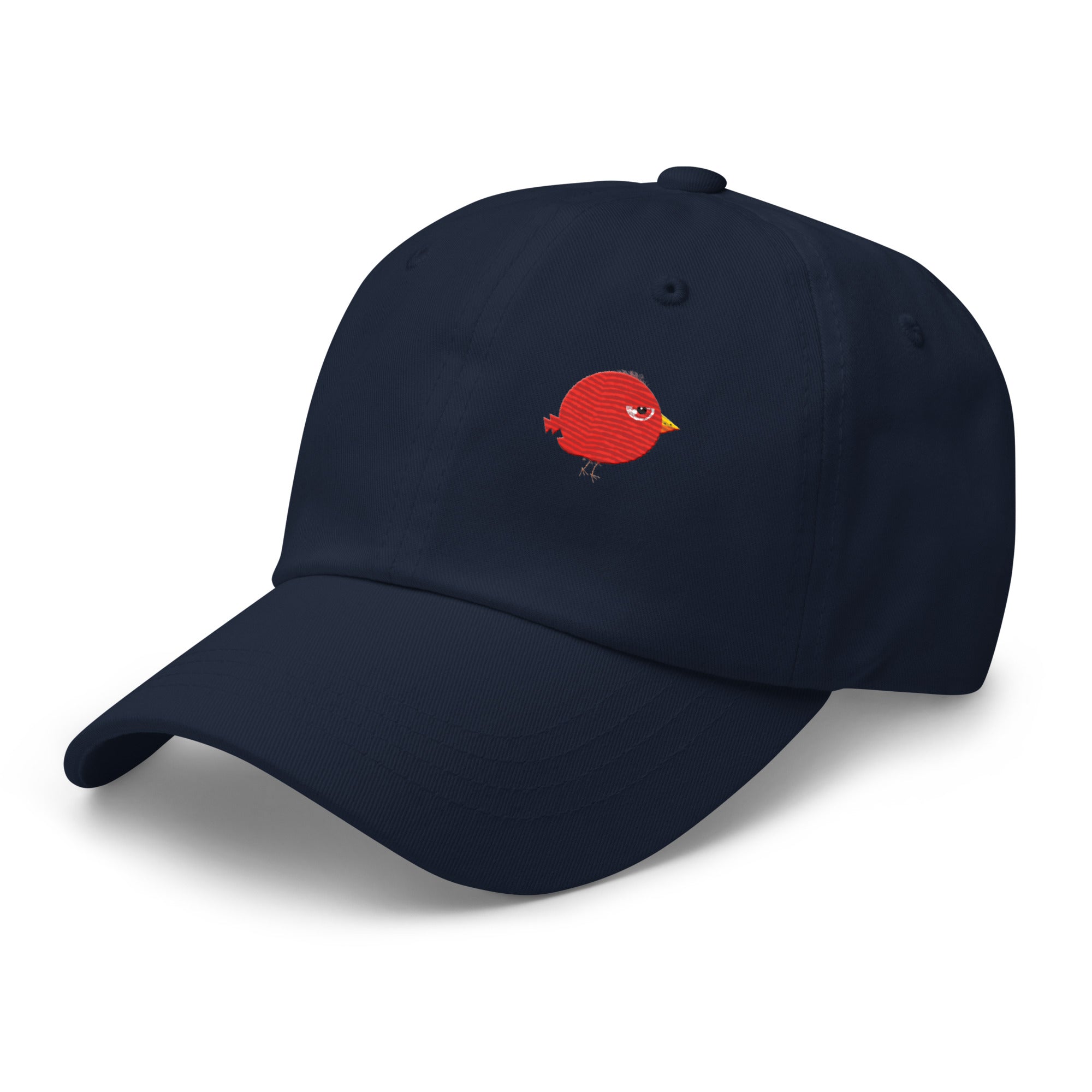 Clishirt© Multi-Color Embroidered Stone Bird Illustration Dad hat