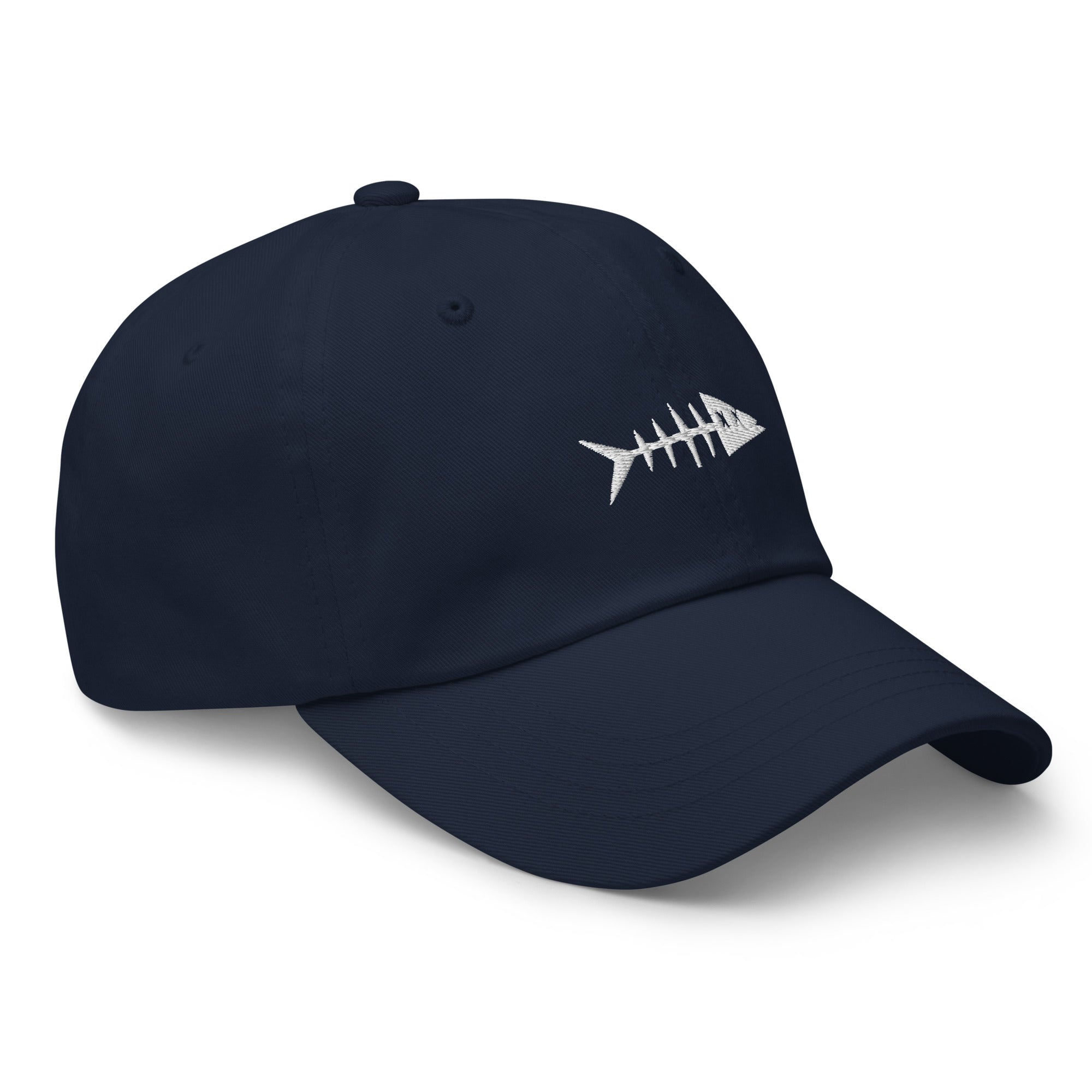 Clishirt© Embroidered White Fish Dad hat