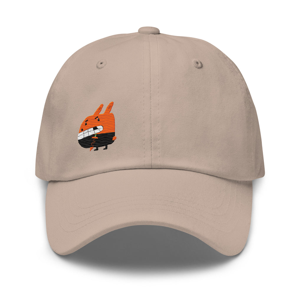 Clishirt© Embroidered Indecent Rabbit Illustration Dad hat