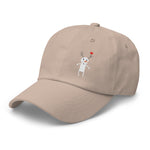 Clishirt© Multi-Color Embroidered Snow Man Illustration Dad hat