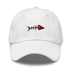 Clishirt© Embroidered Maroon Fish Dad hat