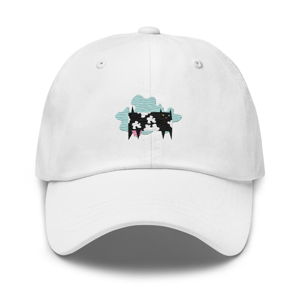 Clishirt© Embroidered Cat Cow Illustration Dad hat