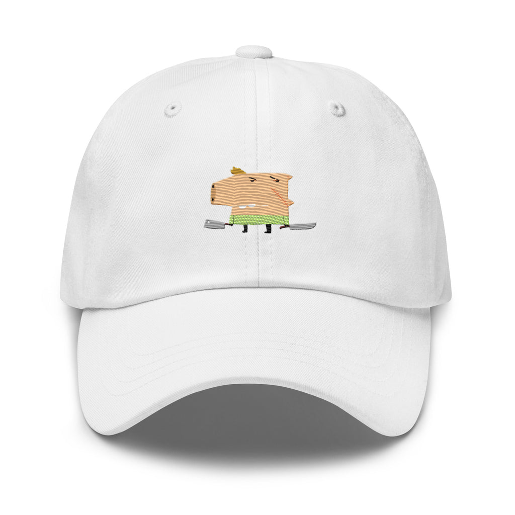 Clishirt© Embroidered Indecent Pig Illustration Dad hat