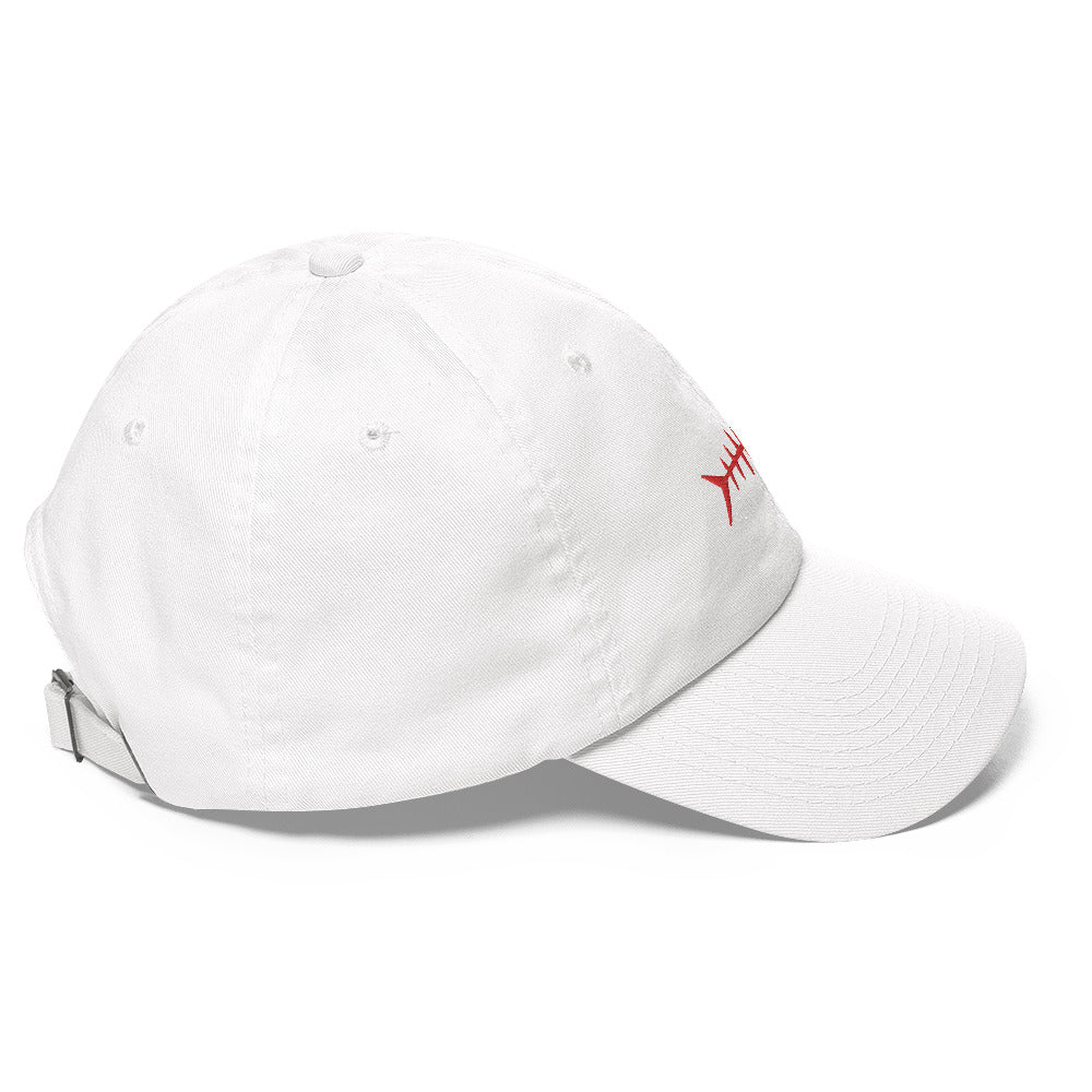 Clishirt© Embroidered Red Fish Dad hat