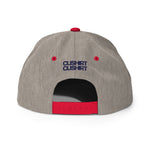 Clishirt© 3D Puff Embroidered Navy Fish Snapback Hat