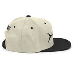 Clishirt© 3D Puff Embroidered Black Fish Snapback Hat