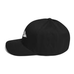 Clishirt© Embroidered White Fish Structured Twill Cap