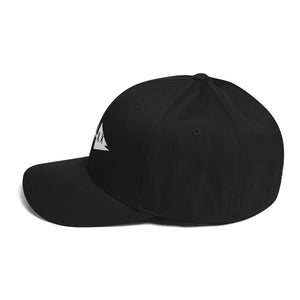 Clishirt© Embroidered White Fish Structured Twill Cap