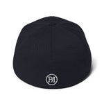 Clishirt© Embroidered White Fish Structured Twill Cap