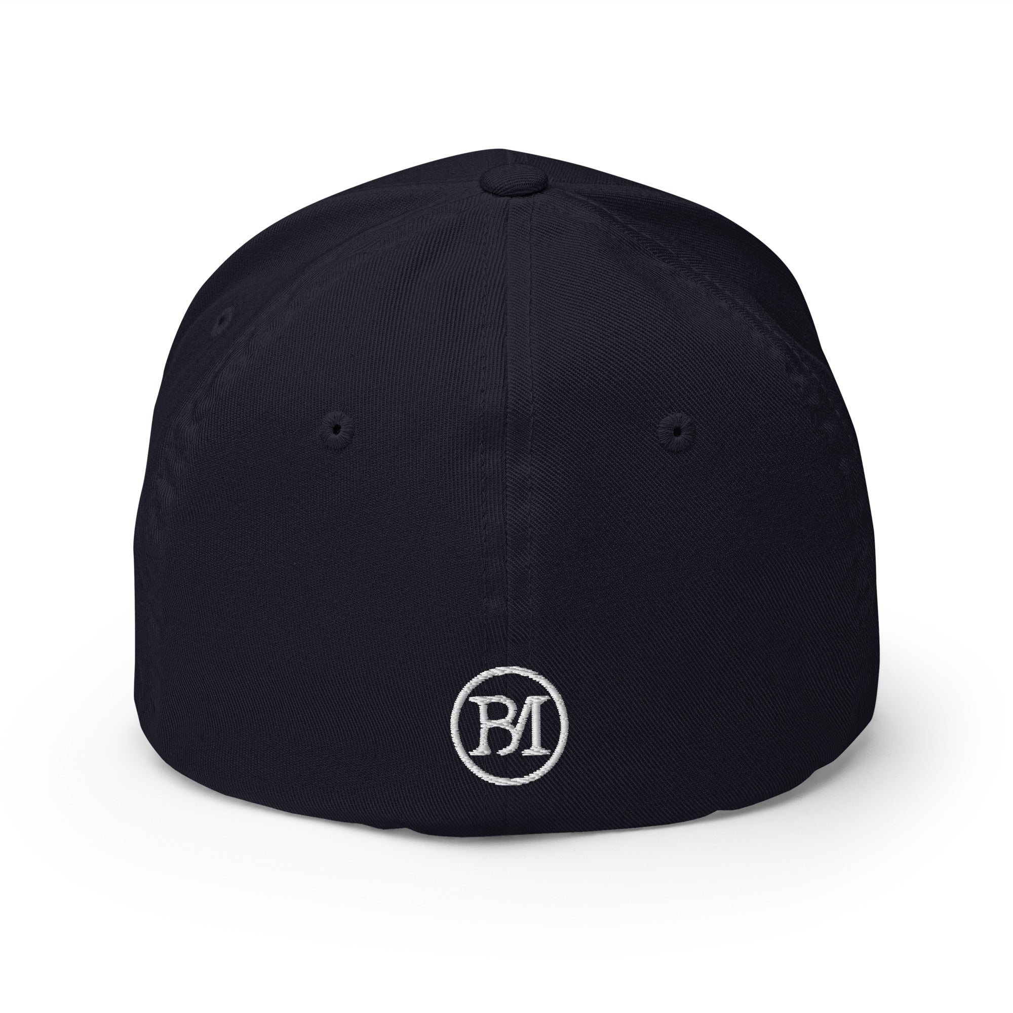 Clishirt© Embroidered White Fish Structured Twill Cap