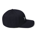 Clishirt© Embroidered White Fish Structured Twill Cap