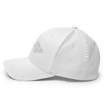 Clishirt© 3D Puff Embroidered White Fish Structured Twill Cap