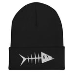 Clishirt© White Fish Cuffed Beanie