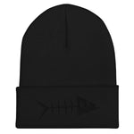 Clishirt© Black Fish Cuffed Beanie