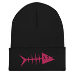 Clishirt© Magenta Fish Cuffed Beanie