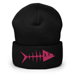 Clishirt© Magenta Fish Cuffed Beanie