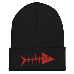 Clishirt© Red Fish Cuffed Beanie