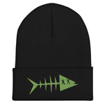 Clishirt© Green Fish Cuffed Beanie