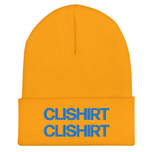 Clishirt© 3D Puff Embroidered Cuffed Beanie