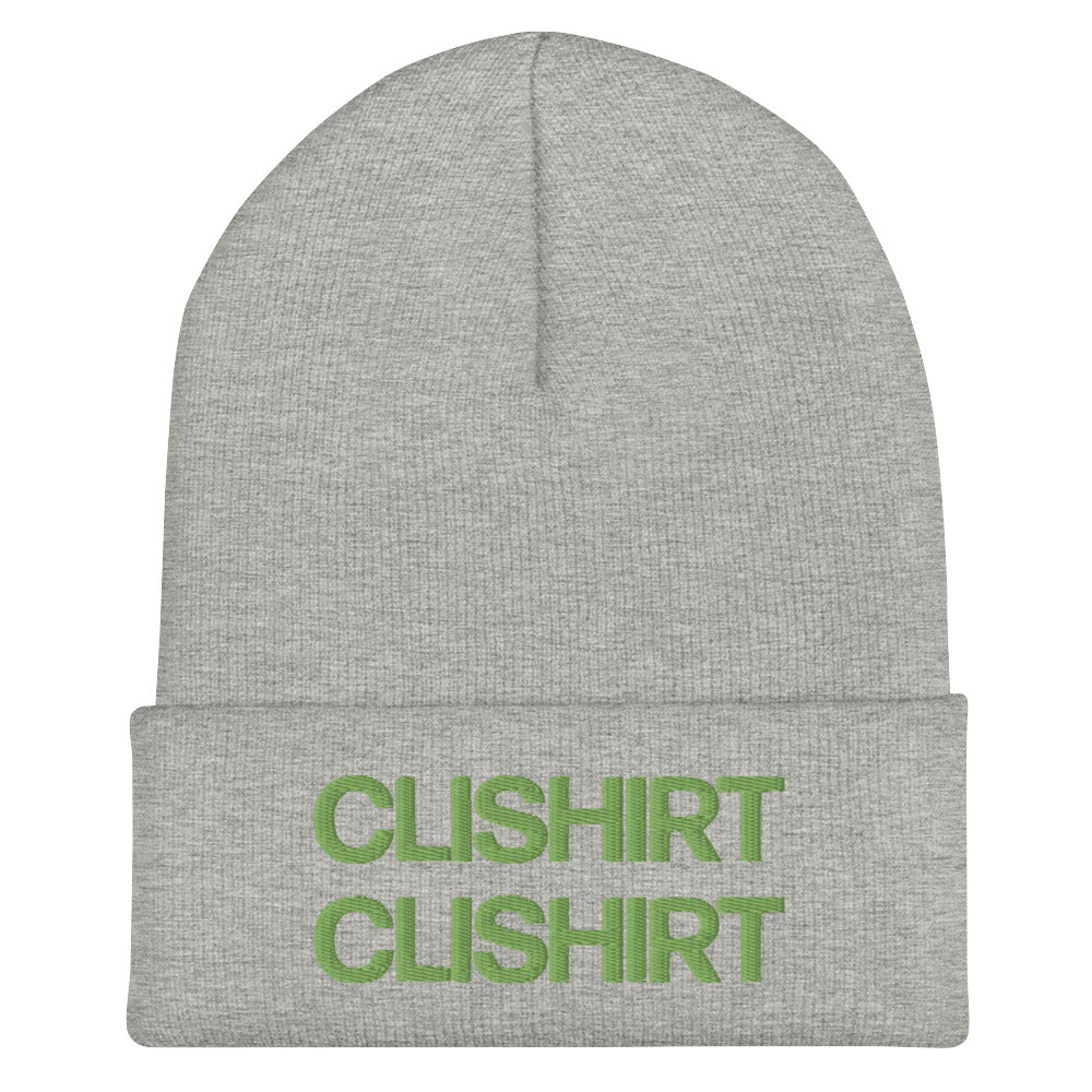 Clishirt© 3D Puff Embroidered Cuffed Beanie