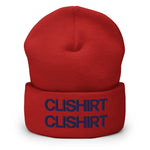 Clishirt© 3D Puff Embroidered Cuffed Beanie