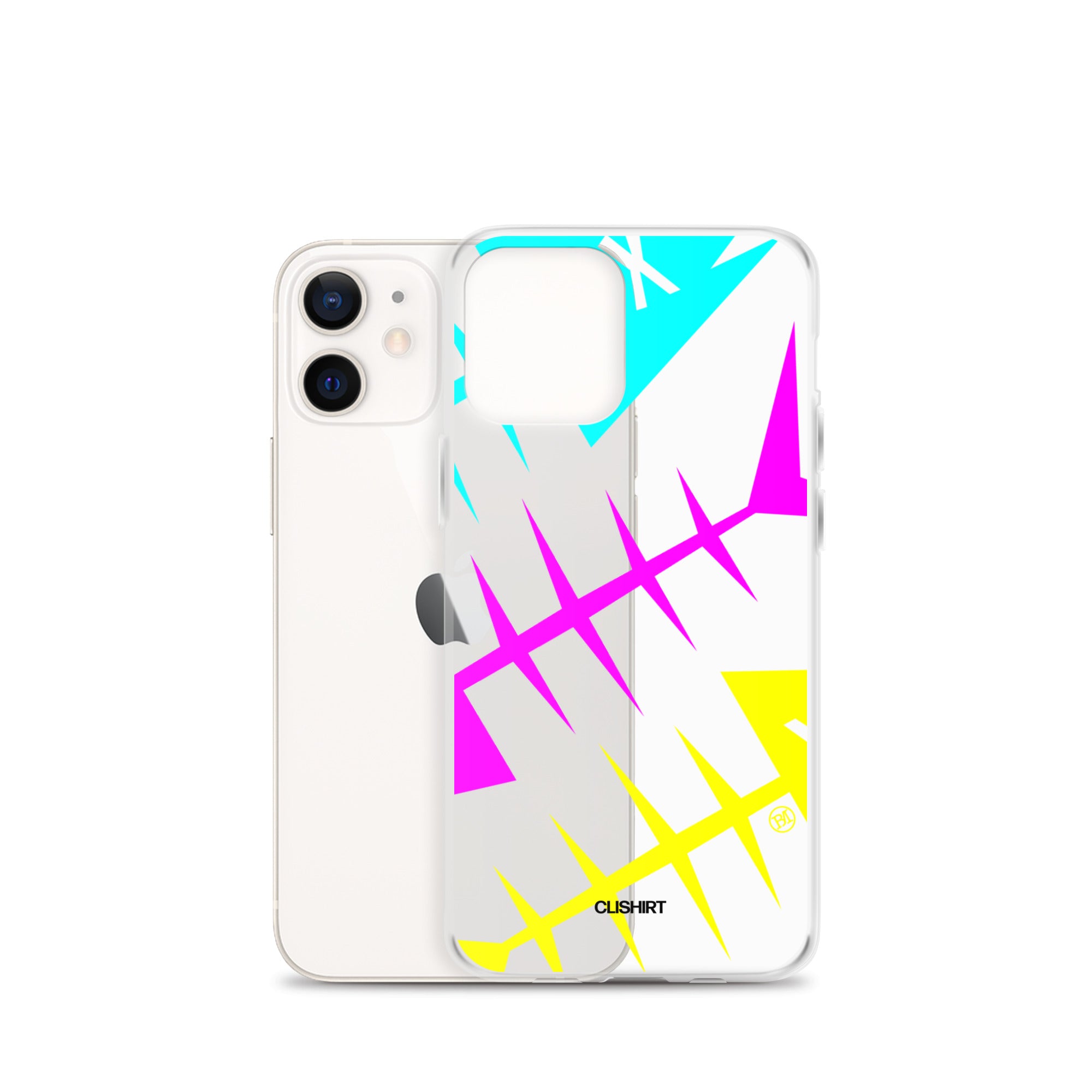 Clishirt© Cyan Magenta Yellow Fish Clear Case for iPhone®
