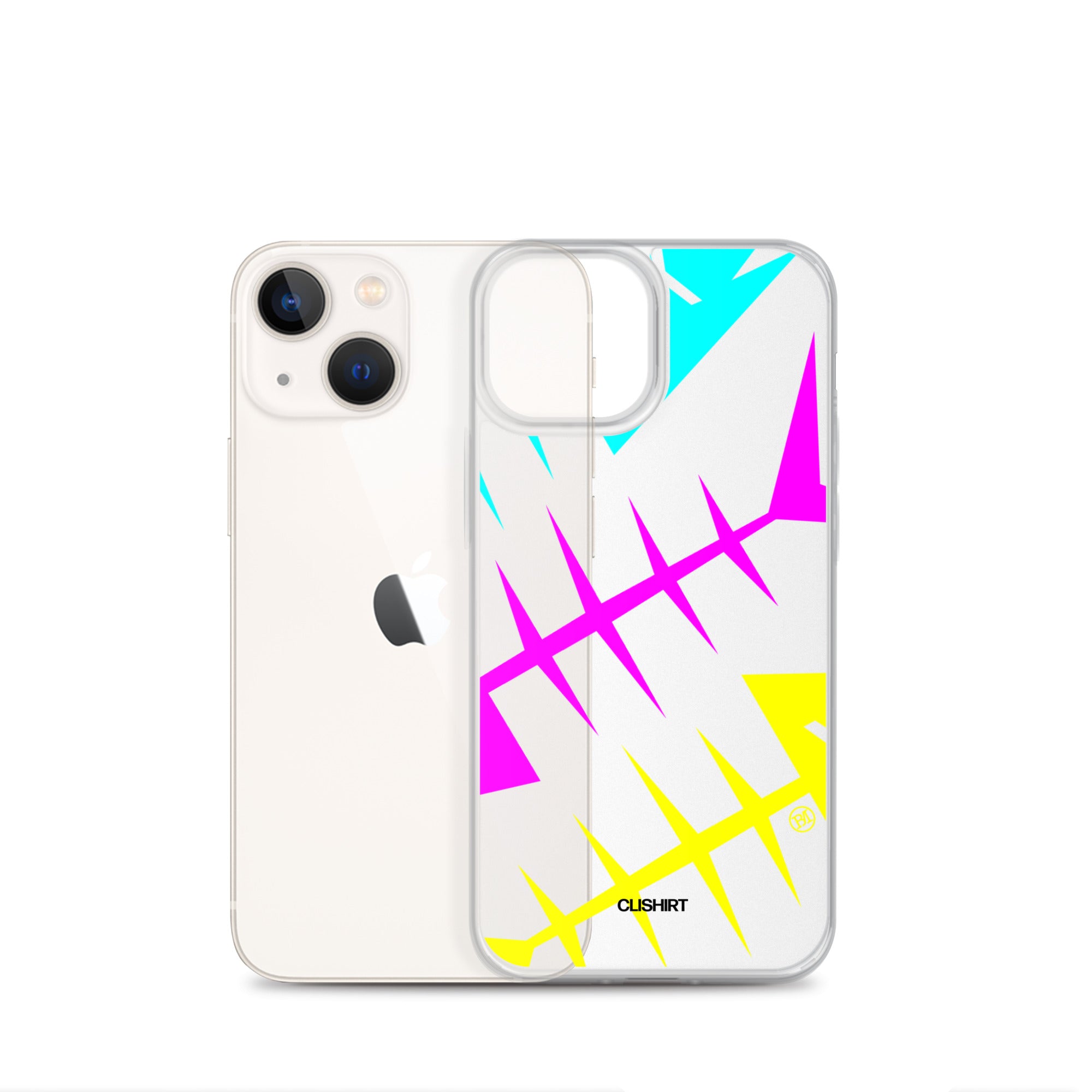 Clishirt© Cyan Magenta Yellow Fish Clear Case for iPhone®