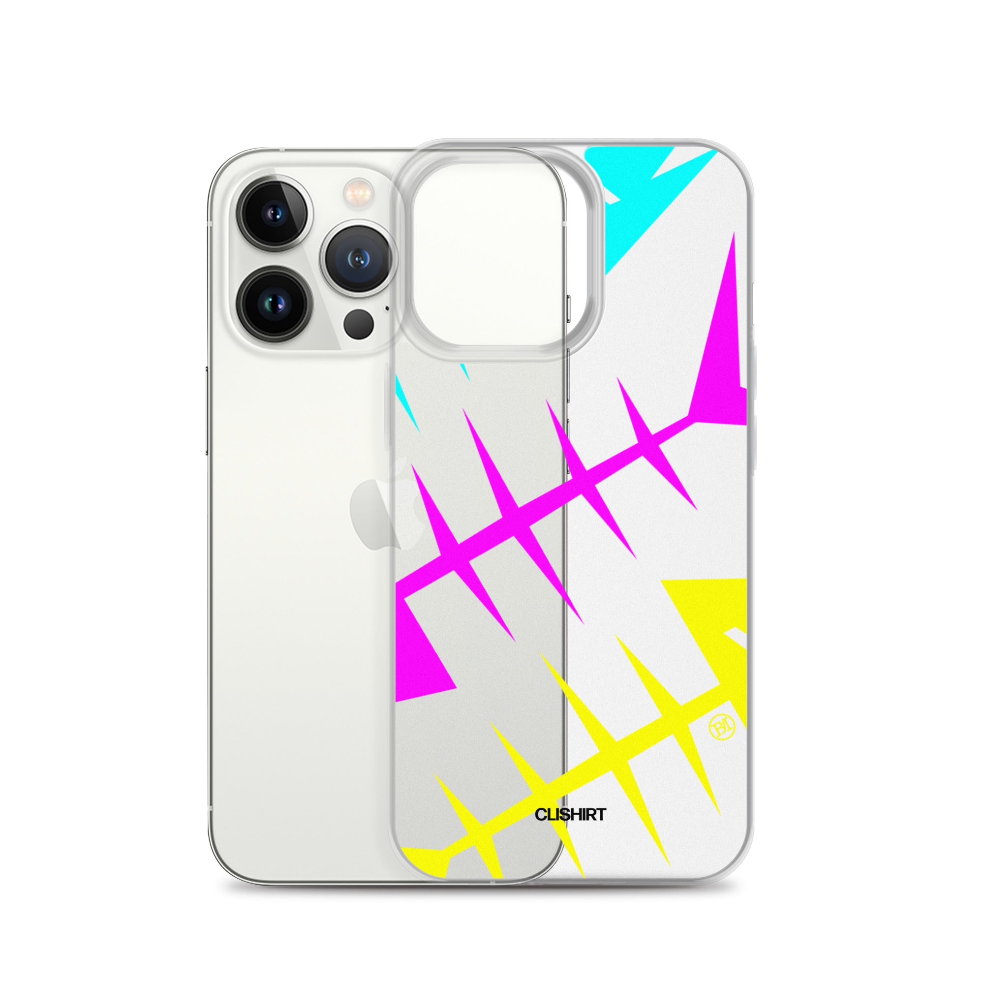Clishirt© Cyan Magenta Yellow Fish Clear Case for iPhone®