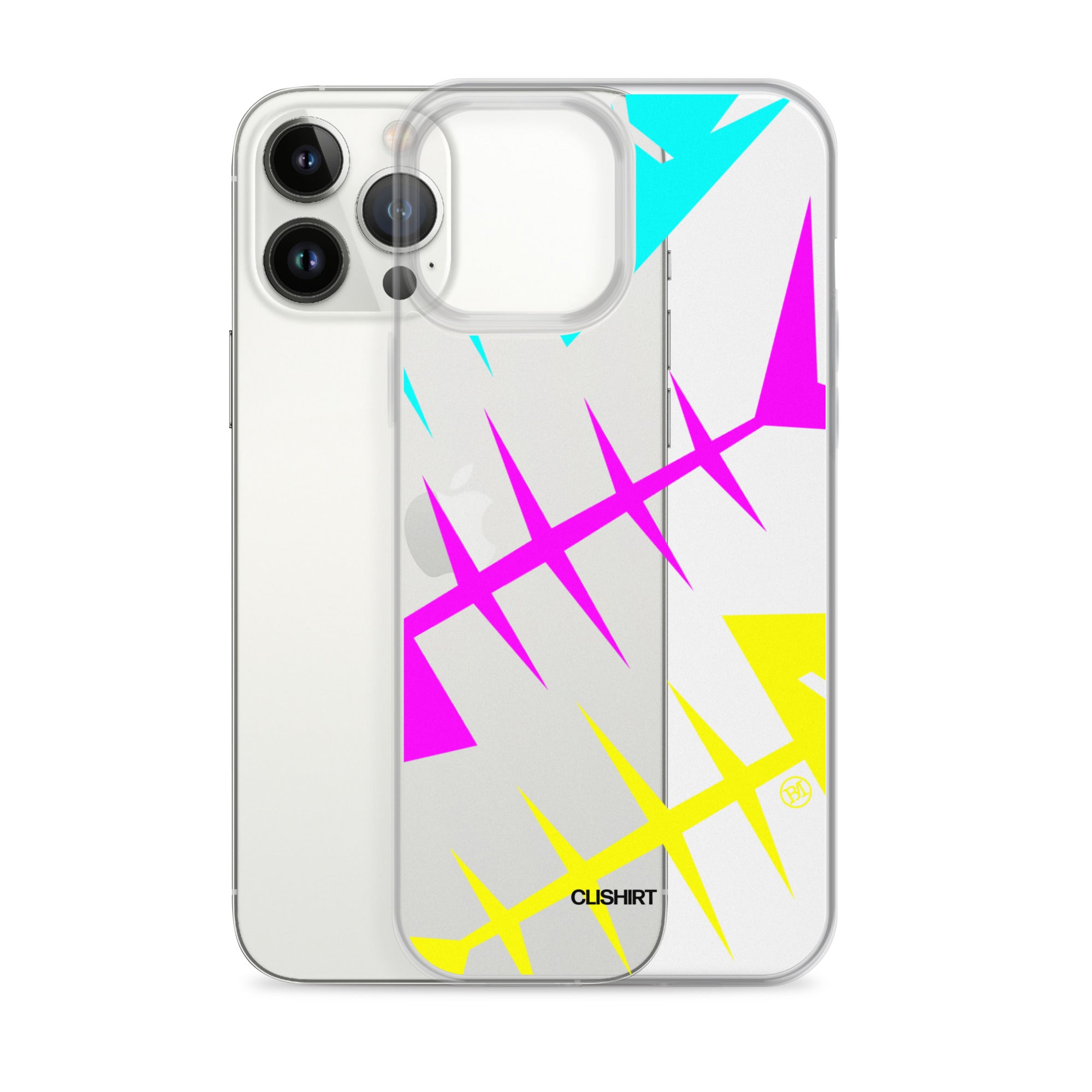 Clishirt© Cyan Magenta Yellow Fish Clear Case for iPhone®