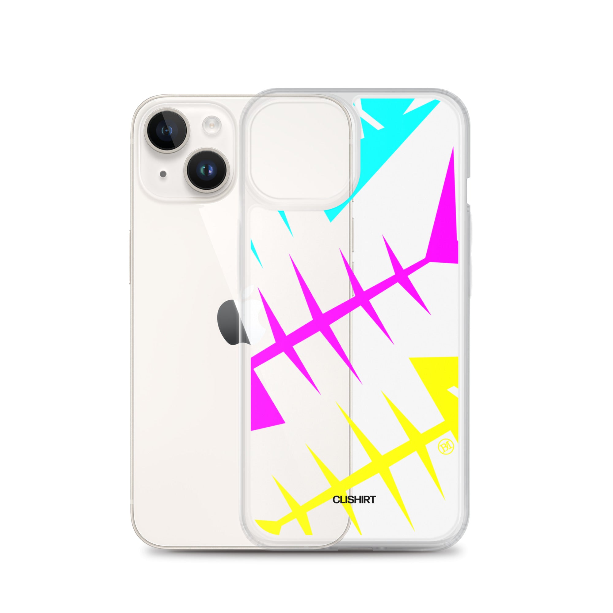 Clishirt© Cyan Magenta Yellow Fish Clear Case for iPhone®