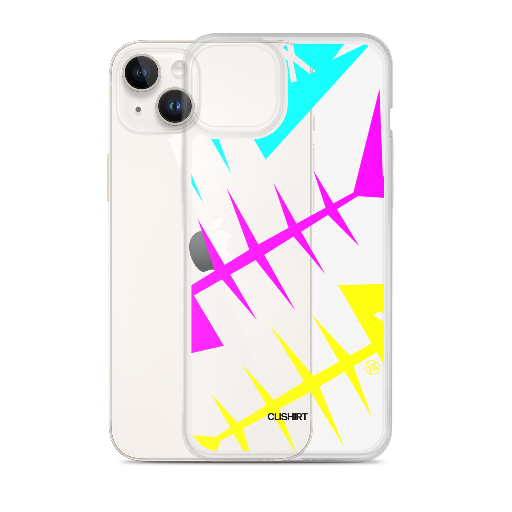 Clishirt© Cyan Magenta Yellow Fish Clear Case for iPhone®