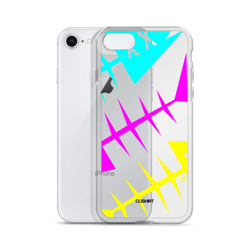 Clishirt© Cyan Magenta Yellow Fish Clear Case for iPhone®