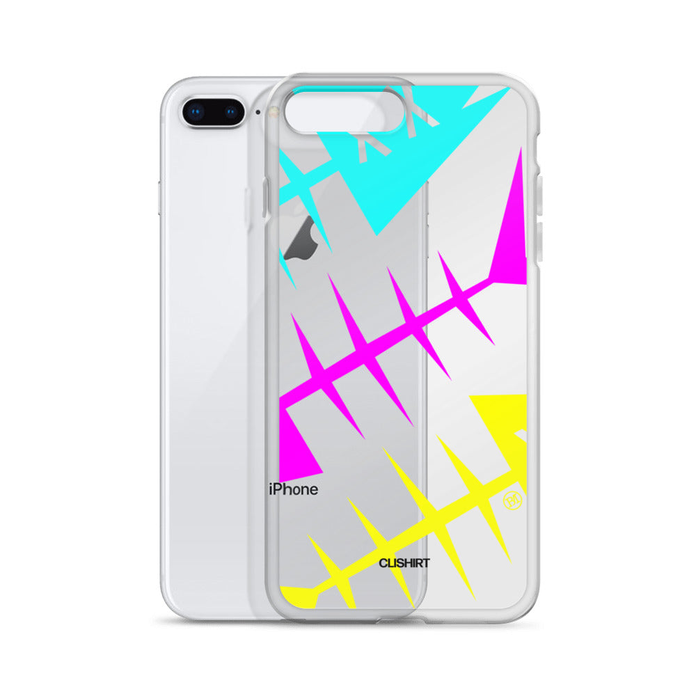 Clishirt© Cyan Magenta Yellow Fish Clear Case for iPhone®