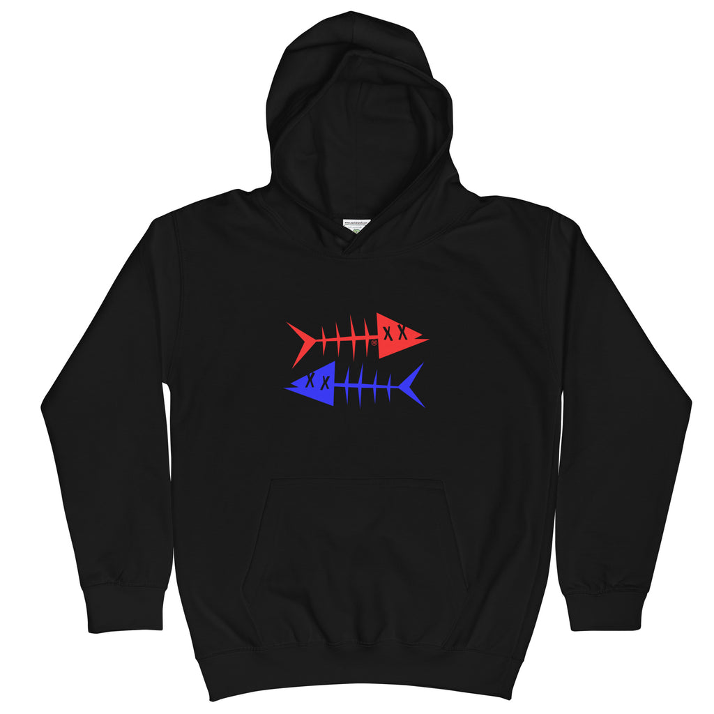 Clishirt© Red Fish Blue Fish Kids Hoodie