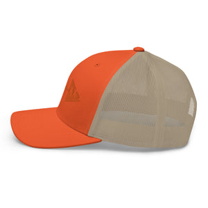 Clishirt© 3D Puff Embroidered Orange Fish Trucker Cap