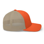 Clishirt© 3D Puff Embroidered Orange Fish Trucker Cap