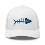 Clishirt© 3D Puff Embroidered Blue Fish Trucker Cap