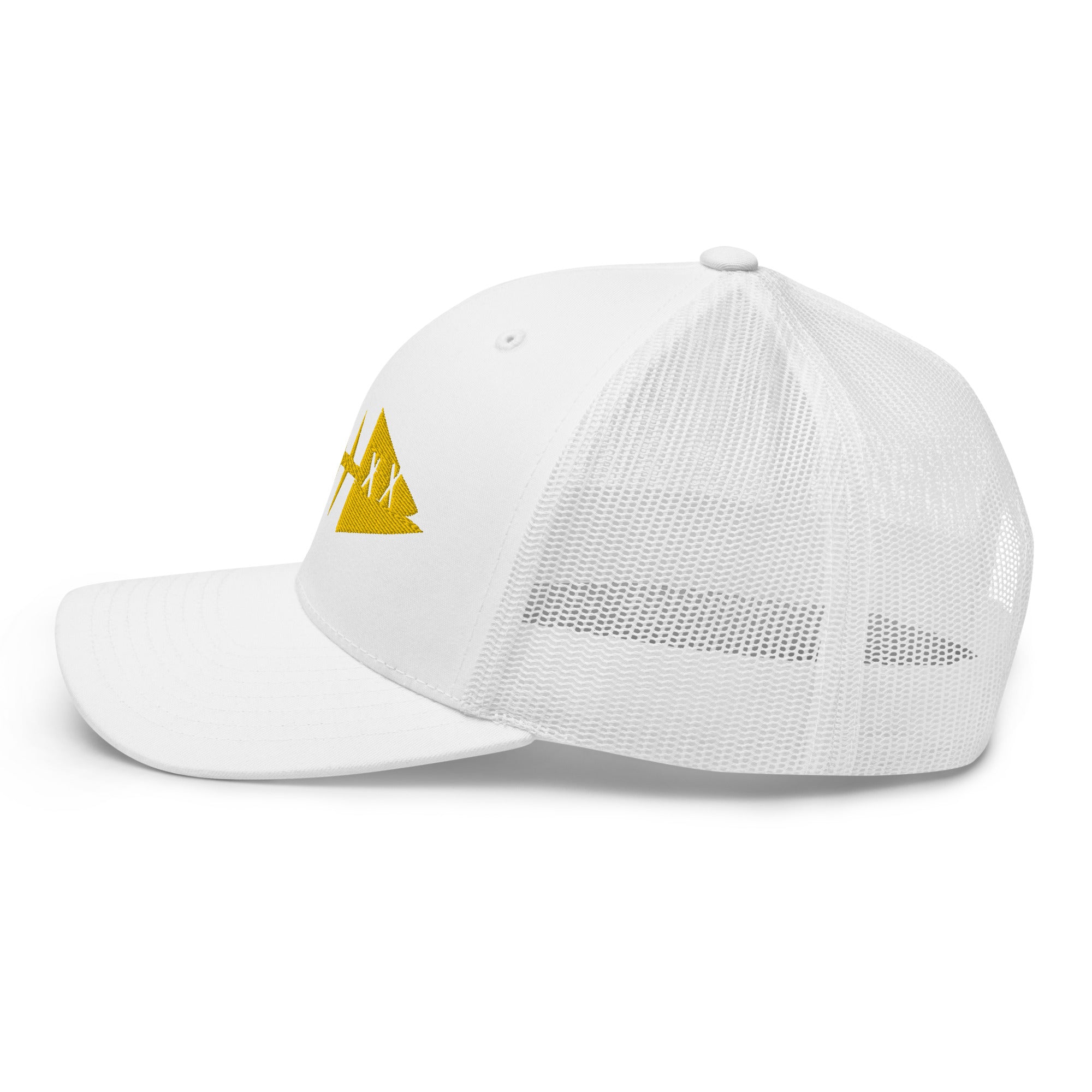 Clishirt© 3D Puff Embroidered Yellow Fish Trucker Cap