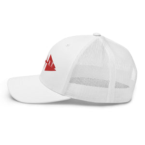 Clishirt© 3D Puff Embroidered Red Fish Trucker Cap