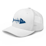 Clishirt© 3D Puff Embroidered Blue Fish Trucker Cap