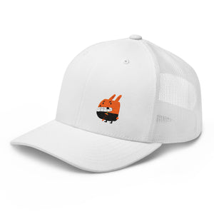 Clishirt© Unlimited Color Embroidered Indecent Rabbit Illustration Trucker Cap