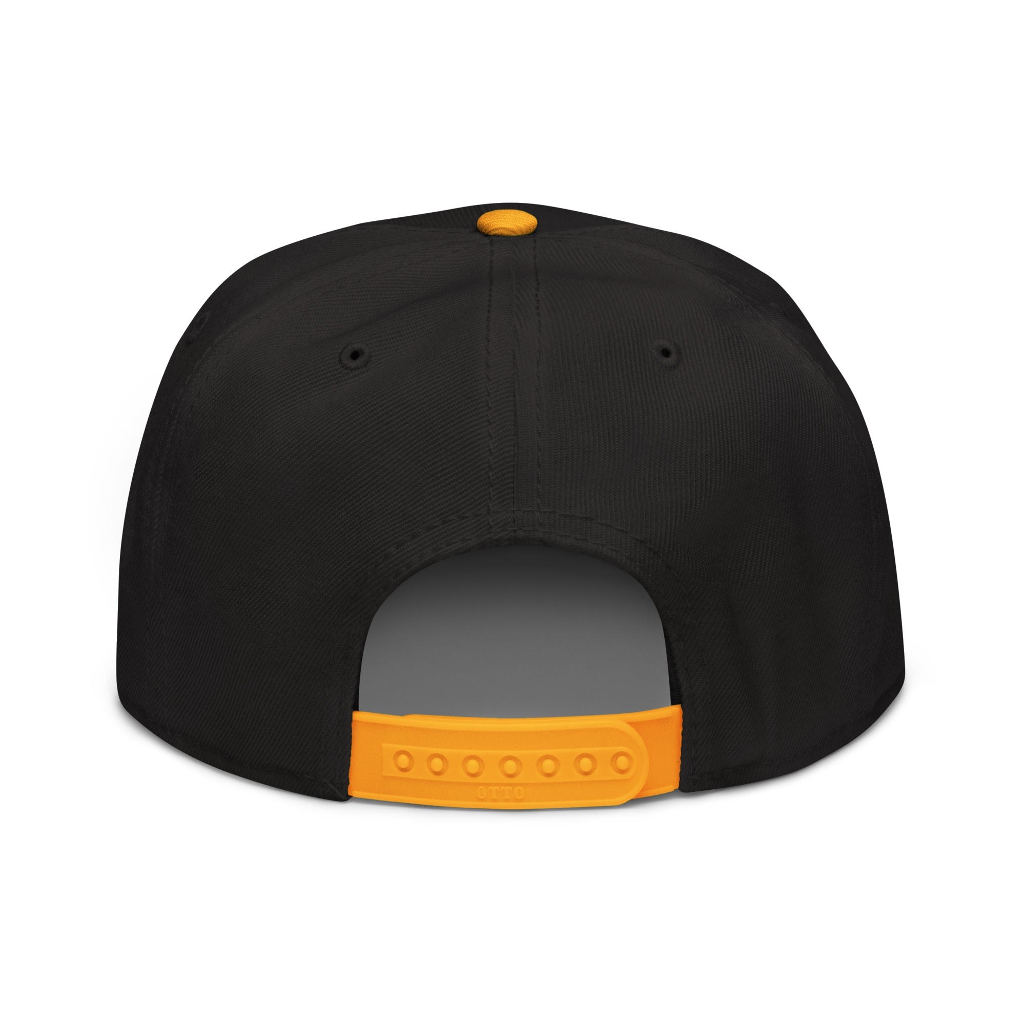 Clishirt© 3D Puff Embroidered Yellow Fish Snapback Hat