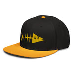 Clishirt© 3D Puff Embroidered Yellow Fish Snapback Hat