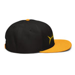 Clishirt© 3D Puff Embroidered Yellow Fish Snapback Hat