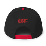 Clishirt© 3D Puff Embroidered Red Fish Snapback Hat