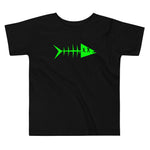 Clishirt© Green Fish Toddler Short Sleeve Tee